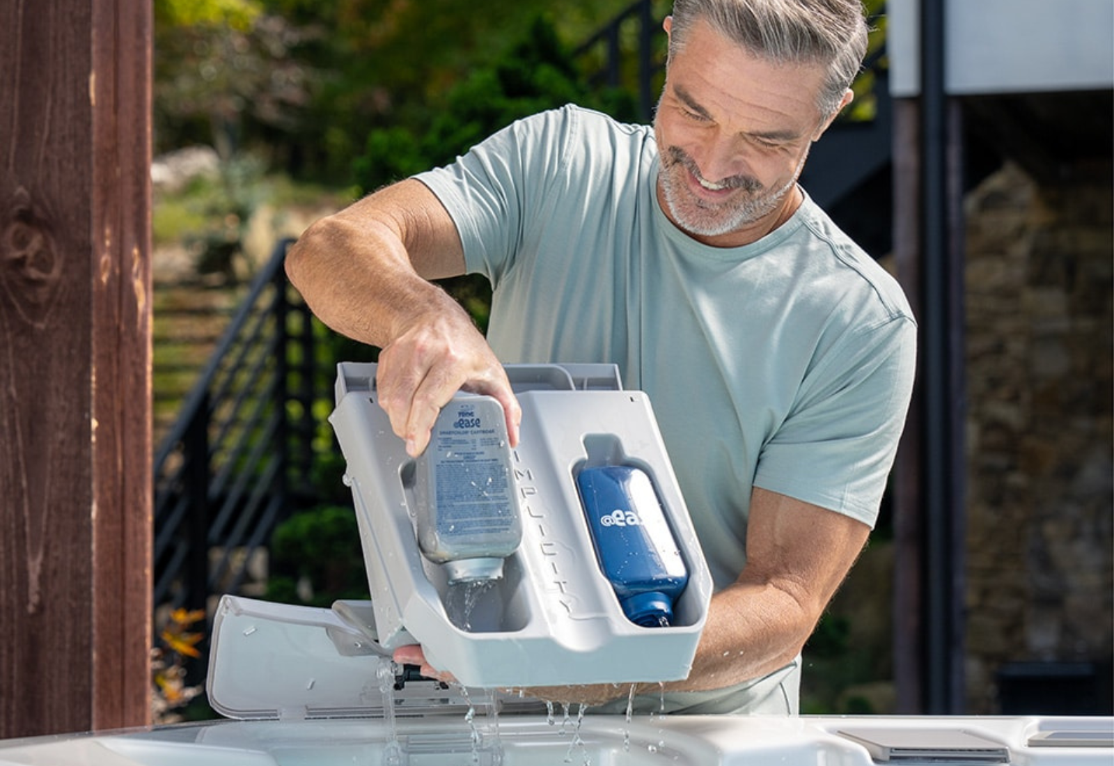 Lengva vandens priežiūra, pritaikyta bullfrog spas Lietuva masažinėms vonioms