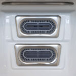 Premium šlifuoto nerūdijančio plieno plaukimo purkštukų apvadai